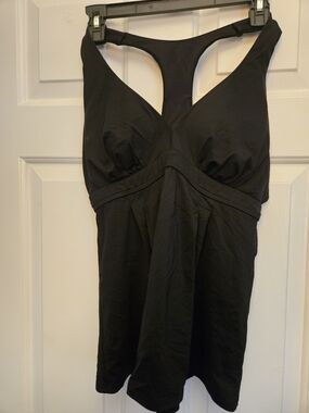 Lands' End Black Swim Tank Top